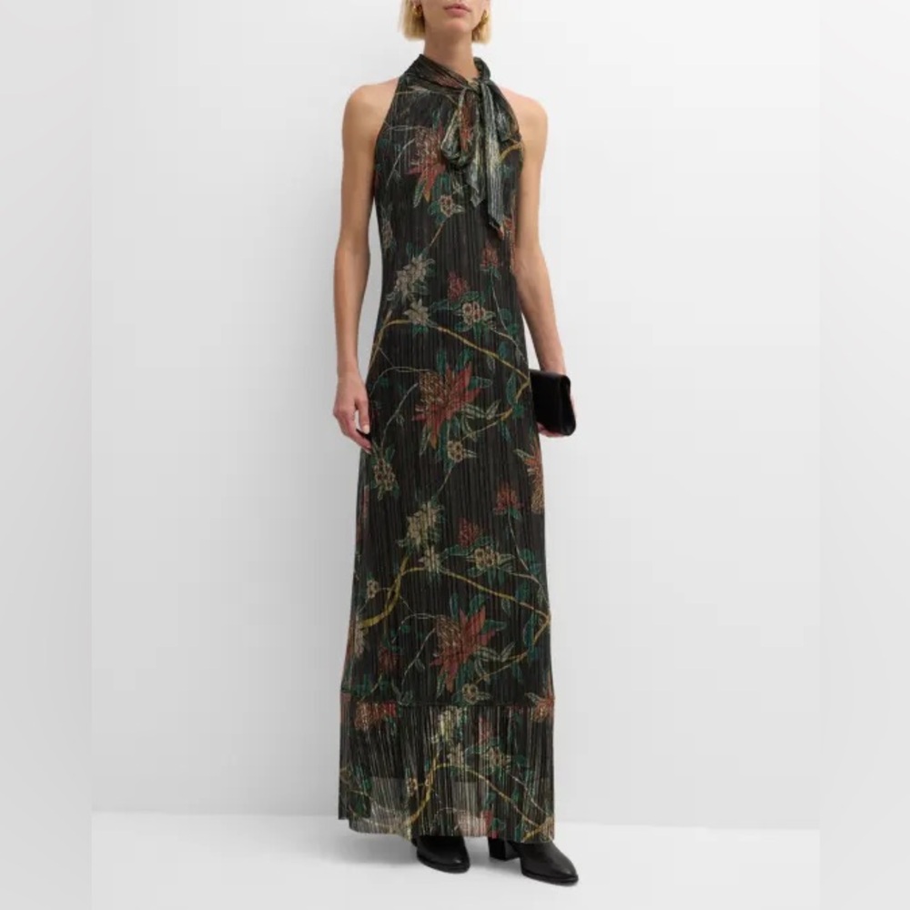 Johnny Was EVELINA METALLIC MAXI DRESS